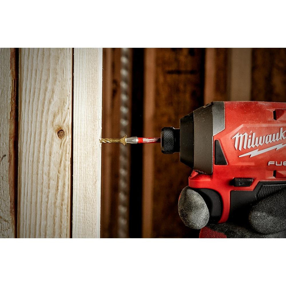 Milwaukee® SHOCKWAVE Impact Duty™ 48-32-4422 Impact Insert Bit, Square Recessed Point, SQ2 Point, 1 in OAL, Steel