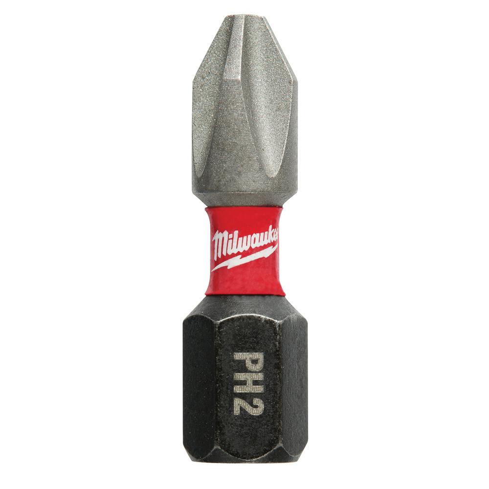 Milwaukee® SHOCKWAVE™ 48-32-4604 Impact Insert Bit, Phillips® Point, PH2 Point, 1 in OAL thumbnail 2