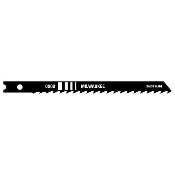 Milwaukee® 48-42-0200 General Purpose Heavy Duty Jig Saw Blade, 4 in L x 9/32 in W, 6 TPI, HCS Cutting Edge, HCS Body thumbnail 2