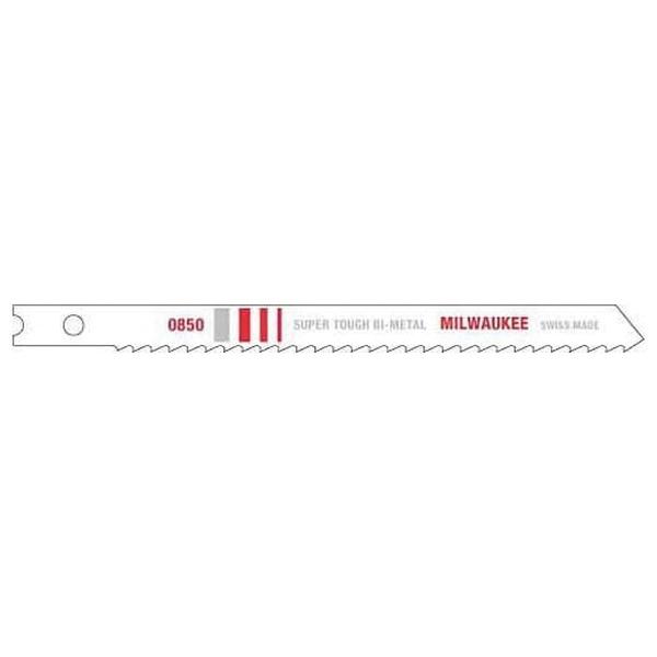 Milwaukee® 48-42-0850 Jig Saw Blade, 4 in L x 9/32 in W, 8 TPI, Bi-Metal Cutting Edge, Bi-Metal Body thumbnail 2