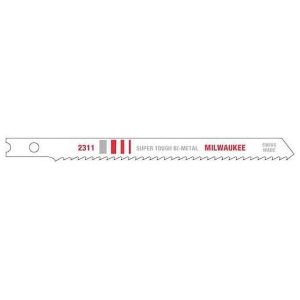 Milwaukee® 48-42-2311 Jig Saw Blade, 4 in L x 9/32 in W, 10 TPI, Bi-Metal Cutting Edge, Bi-Metal Body thumbnail 2