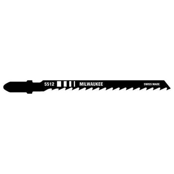 Milwaukee® 48-42-5512 Heavy Duty Jig Saw Blade, 4 in L x 1/4 in W, 6 TPI, HCS Cutting Edge, HCS Body thumbnail 2