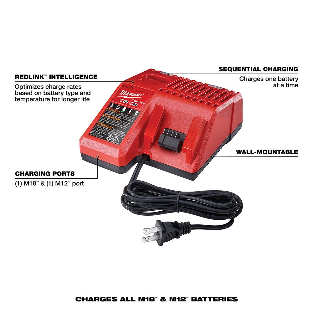 Milwaukee® M18 Rechargeable Slide On Style Cordless Battery Starter Kit, 3 Ah Li-Ion Battery, 18 V thumbnail 2
