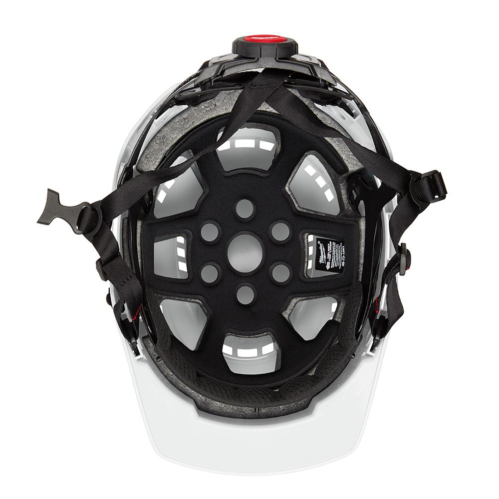 Milwaukee® 48-73-1320 Front Brim Vented Safety Helmet, Front Brim, Hat Class: Class 2, Comfortable Padded Suspension thumbnail 3