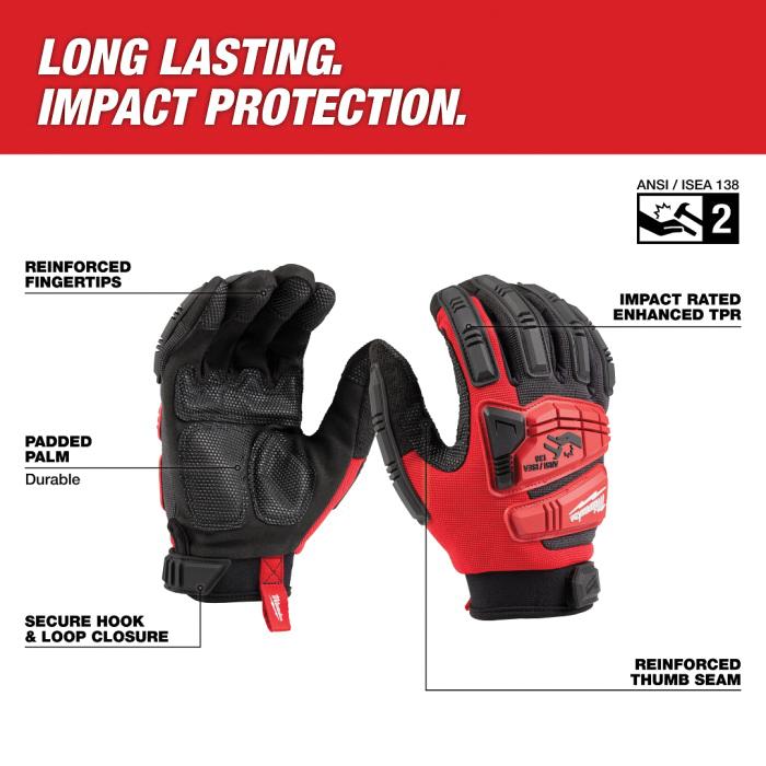 Milwaukee® Impact Wrecking Work Gloves, Extra Large thumbnail 4