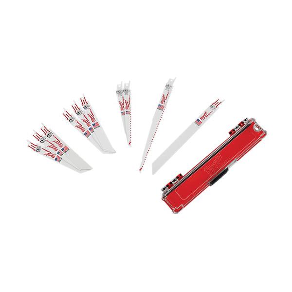 Milwaukee® 49-22-1110 Reciprocating Saw Blade Set, 3/4 in W, 0.05 in Thick, 10-Piece