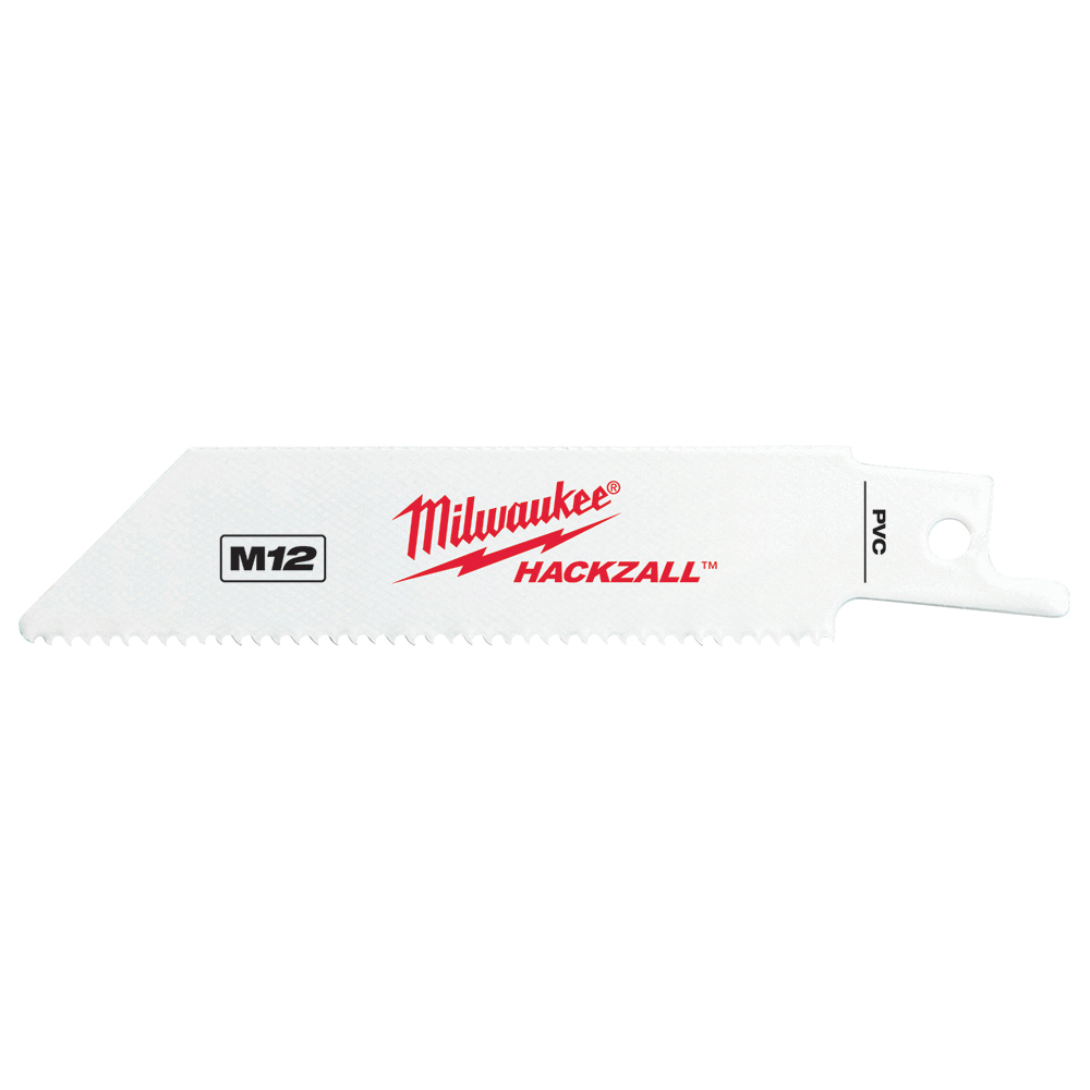 Milwaukee® Hackzall™ 49-00-5414 Reciprocating Saw Blade, 4 in L, 14 TPI, Straight Shank, Bi-Metal Cutting Edge
