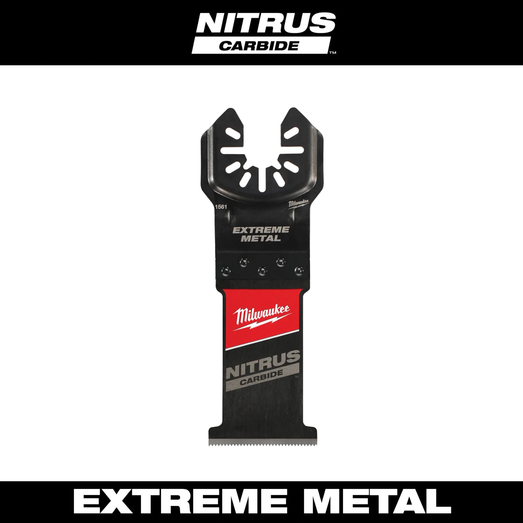 Milwaukee® NITRUS CARBIDE™ 49-25-1561 Multi-Tool Blade, 2 in L Blade, Carbide Blade