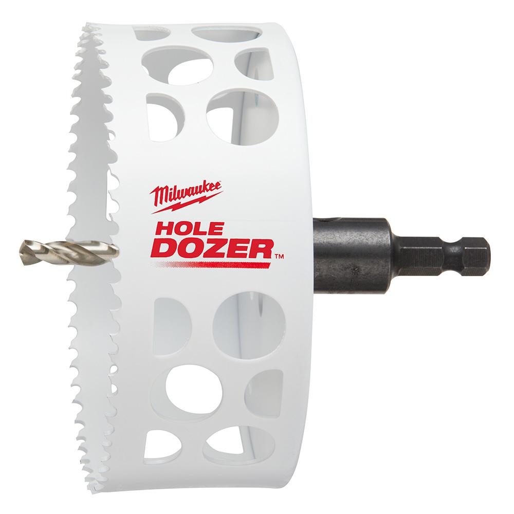 Milwaukee® Hole Dozer™ 49-56-0233 Ice Hardened Hole Saw, 4-1/2 in Dia Saw, 1-5/8 in D Cutting, Bi-Metal Tooth