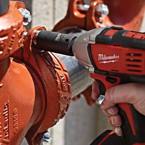 Milwaukee® Shockwave SAE Deep Length Thin Wall Impact Socket, 13/16 in Socket, 3/8 in Drive, 2-1/2 in OAL, 6 Points