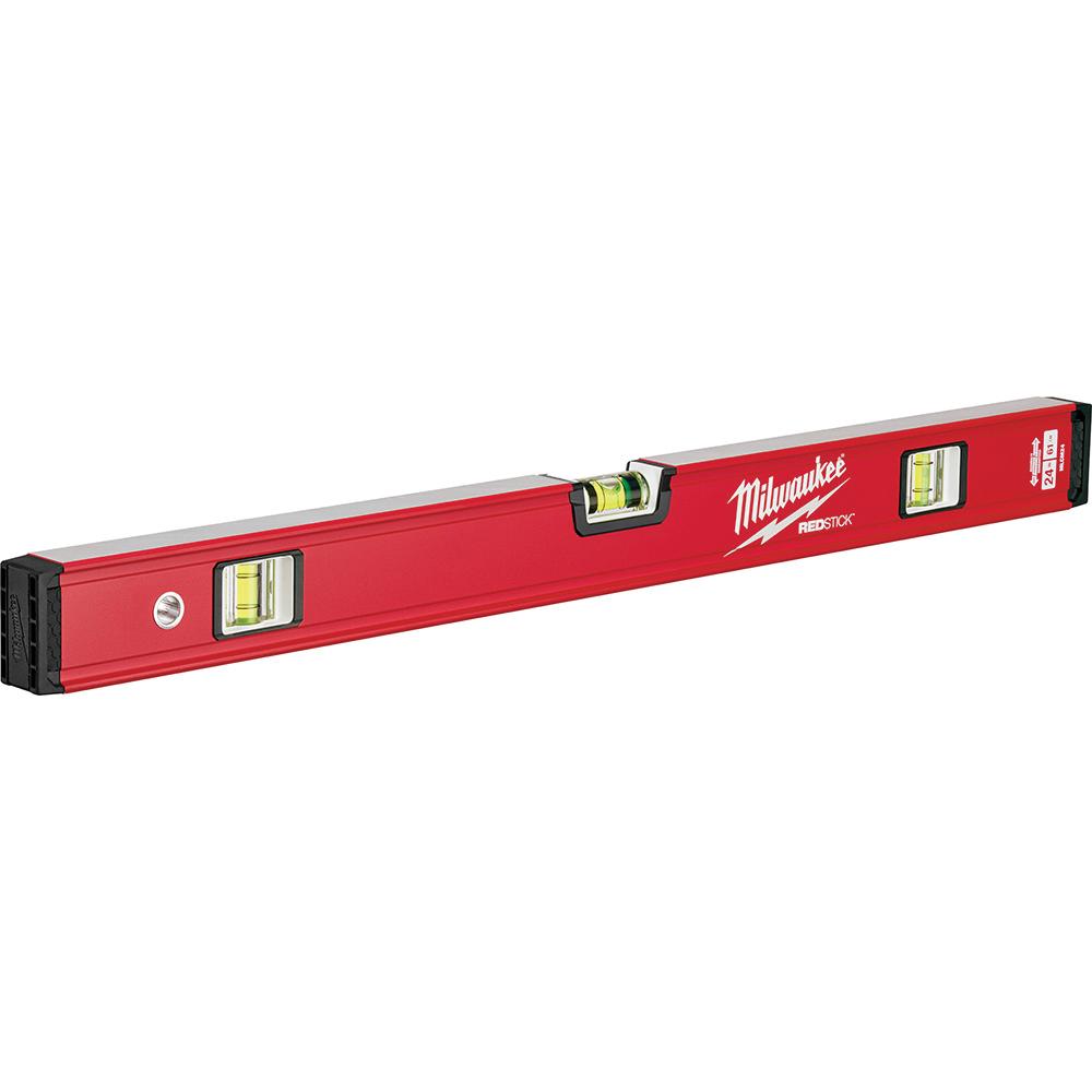 Milwaukee® Redstick MLCM24 3 Level Vial 24 inch Aluminum Compact Box Level, Red thumbnail 3