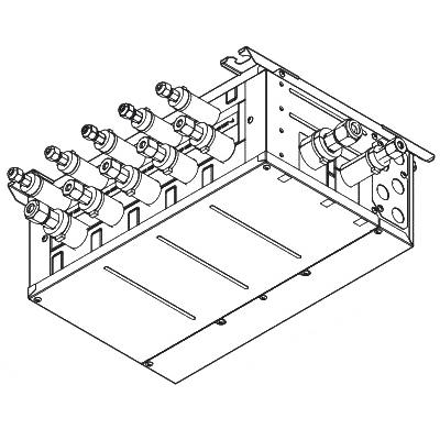Mitsubishi Electric PAC-MKA53BC Branch Box, 208/230 V, 0.15 A, For Use With: Split-Type Heat Pump Air Conditioners