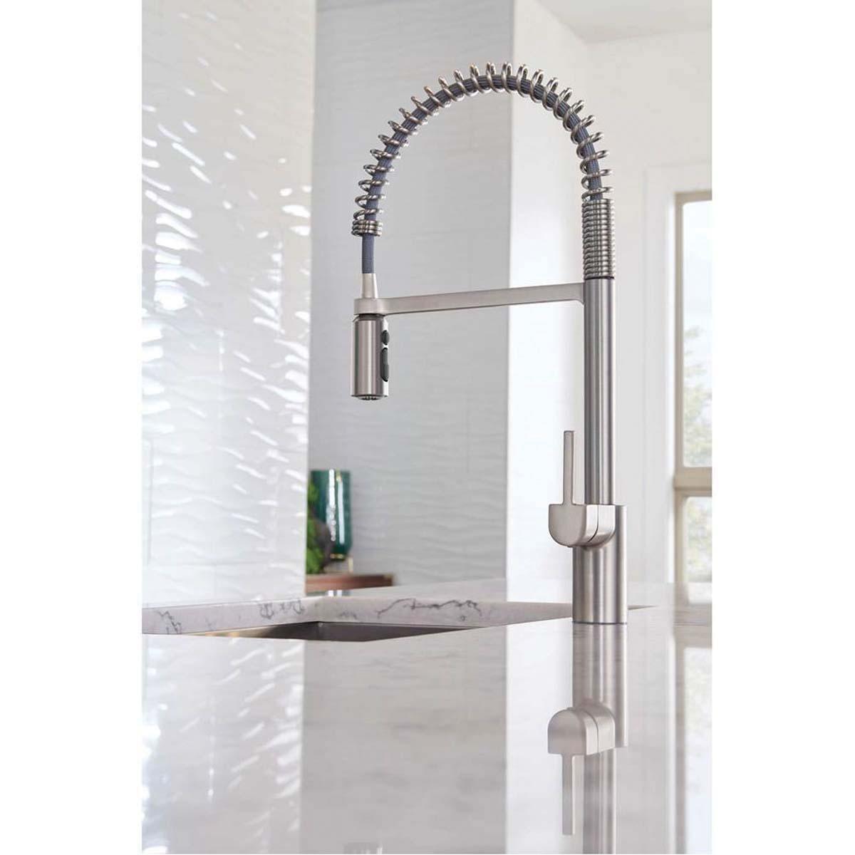 Moen® Align™ 5923SRS Kitchen Faucet, Deck, Pull-Down, Stainless thumbnail 3