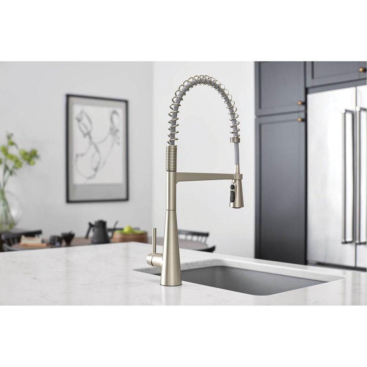Moen® Sleek™ 5925SRS Spring Kitchen Faucet, Deck, Pull-Down, Stainless thumbnail 3