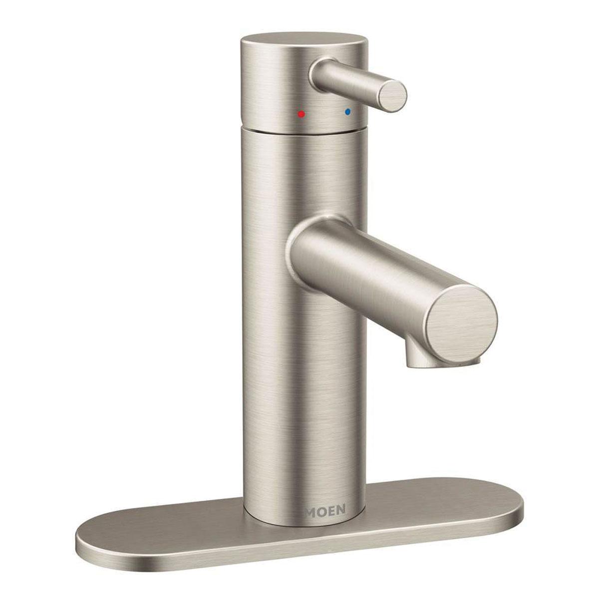 Moen® Align™ 6190BN Bathroom Faucet, 1-Handle, Deck, Lift and Turn, Brushed Nickel thumbnail 3
