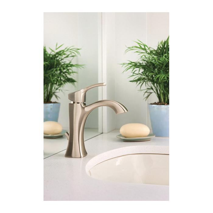 Moen® Voss™ 6903BN Bathroom Faucet, 1-Handle, Deck, Pop-Up, Brushed Nickel thumbnail 4