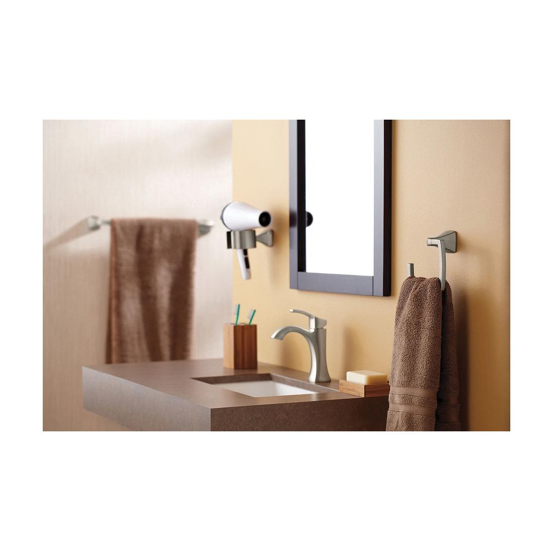 Moen® Voss™ 6903BN Bathroom Faucet, 1-Handle, Deck, Pop-Up, Brushed Nickel