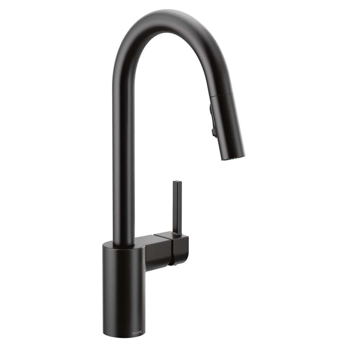 Moen® Align™ 7565BL Kitchen Faucet, Deck, Pull-Down, Matte Black thumbnail 3