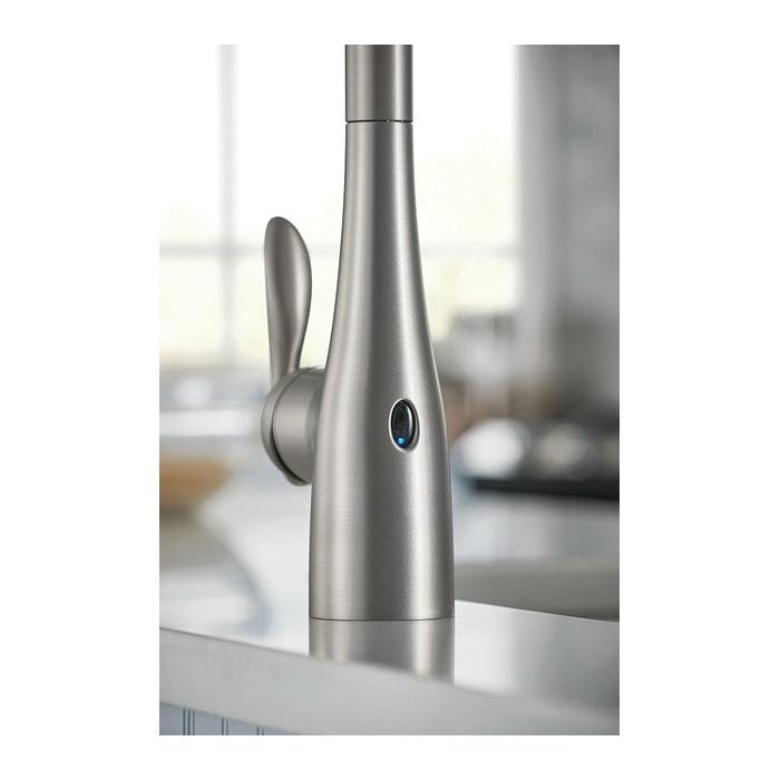 Moen® Arbor® 7594EWBL Kitchen Faucet, Touchless, Deck, Pull-Down, Matte Black thumbnail 2