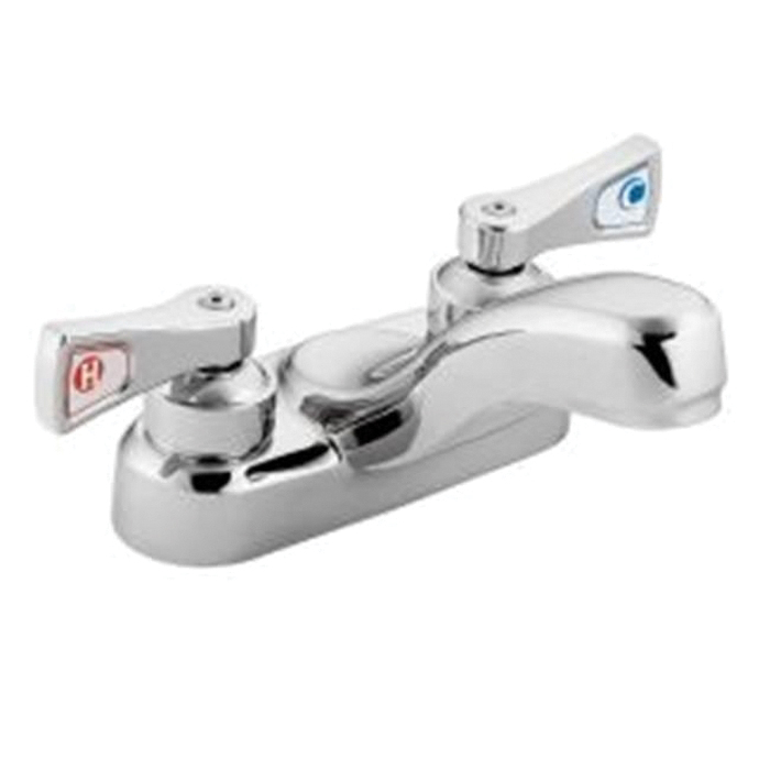 Moen® M-DURA® 8210F12 Lavatory Faucet, 2-Handle, Deck, Centerset, Chrome