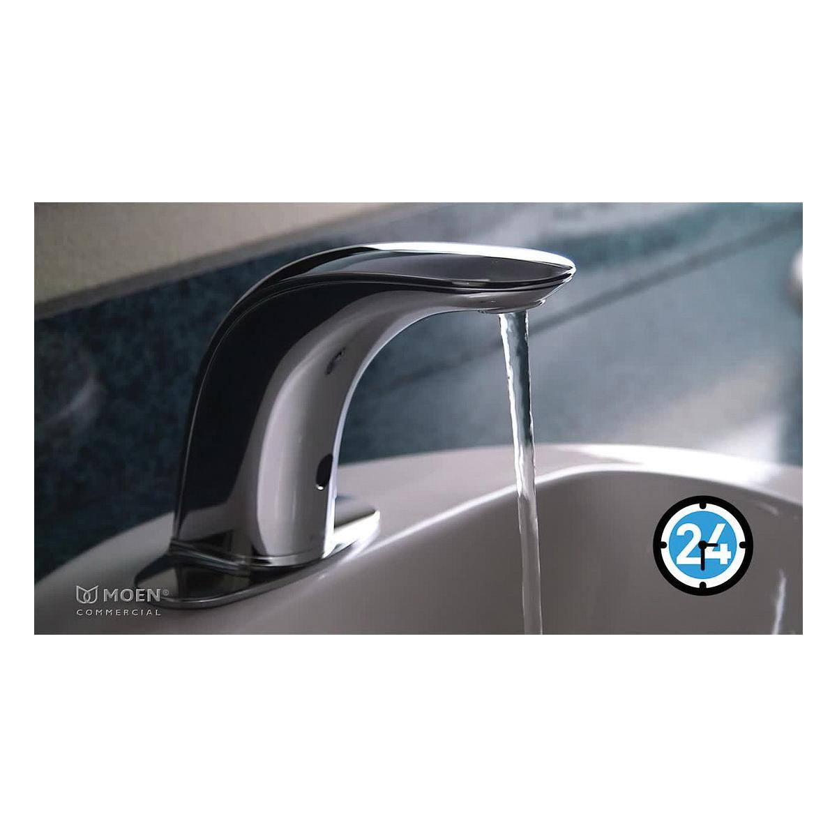 Moen® M-POWER™ 8552 Hands-Free Faucet, 1-Handle, Deck, Polished Chrome