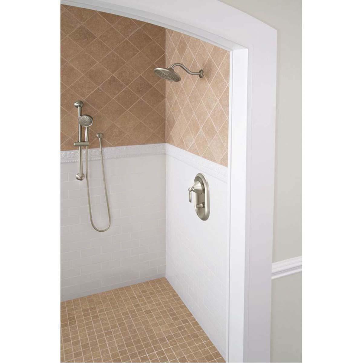 Moen® S6310 Series S6310BN Rain Showerhead, 2.5 gpm, 1-Spray, Brushed Nickel thumbnail 2