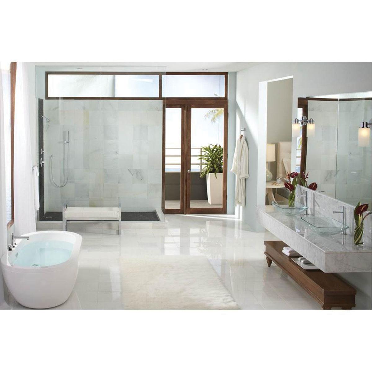 Moen® Align™ T394 Roman Tub Faucet Trim, Slip Fit, Metal, Chrome, 2-Handle-Handle, 2 gpm thumbnail 2