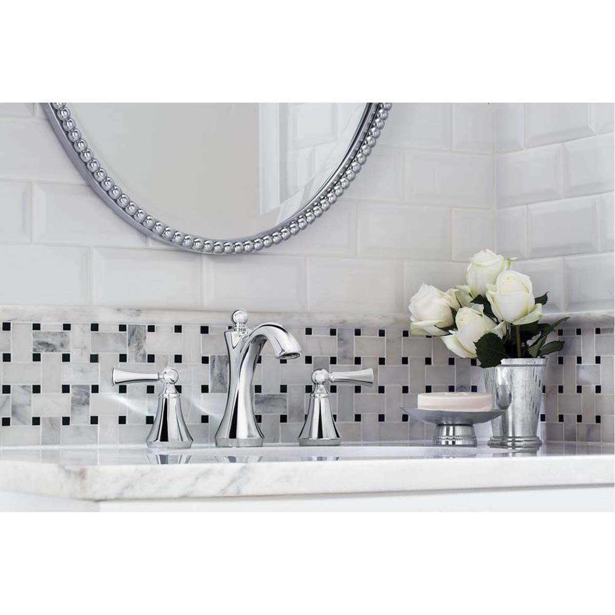Moen® Wynford™ T4520 Bathroom Faucet, 2-Handle, Deck, Lift and Turn, Chrome thumbnail 2