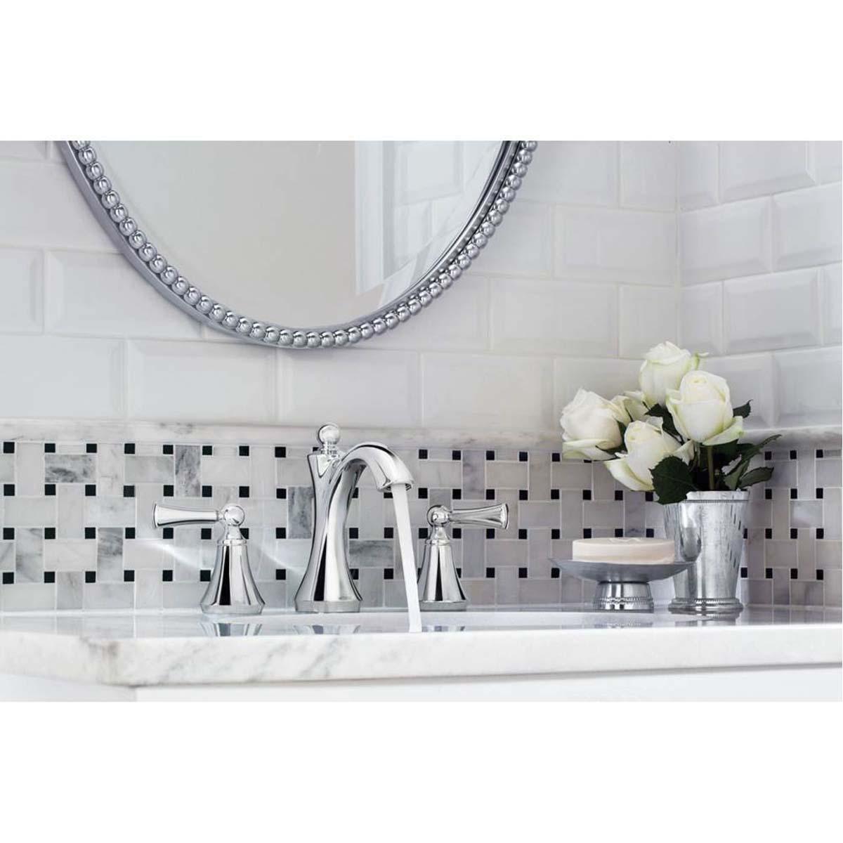 Moen® Wynford™ T4520 Bathroom Faucet, 2-Handle, Deck, Lift and Turn, Chrome thumbnail 3