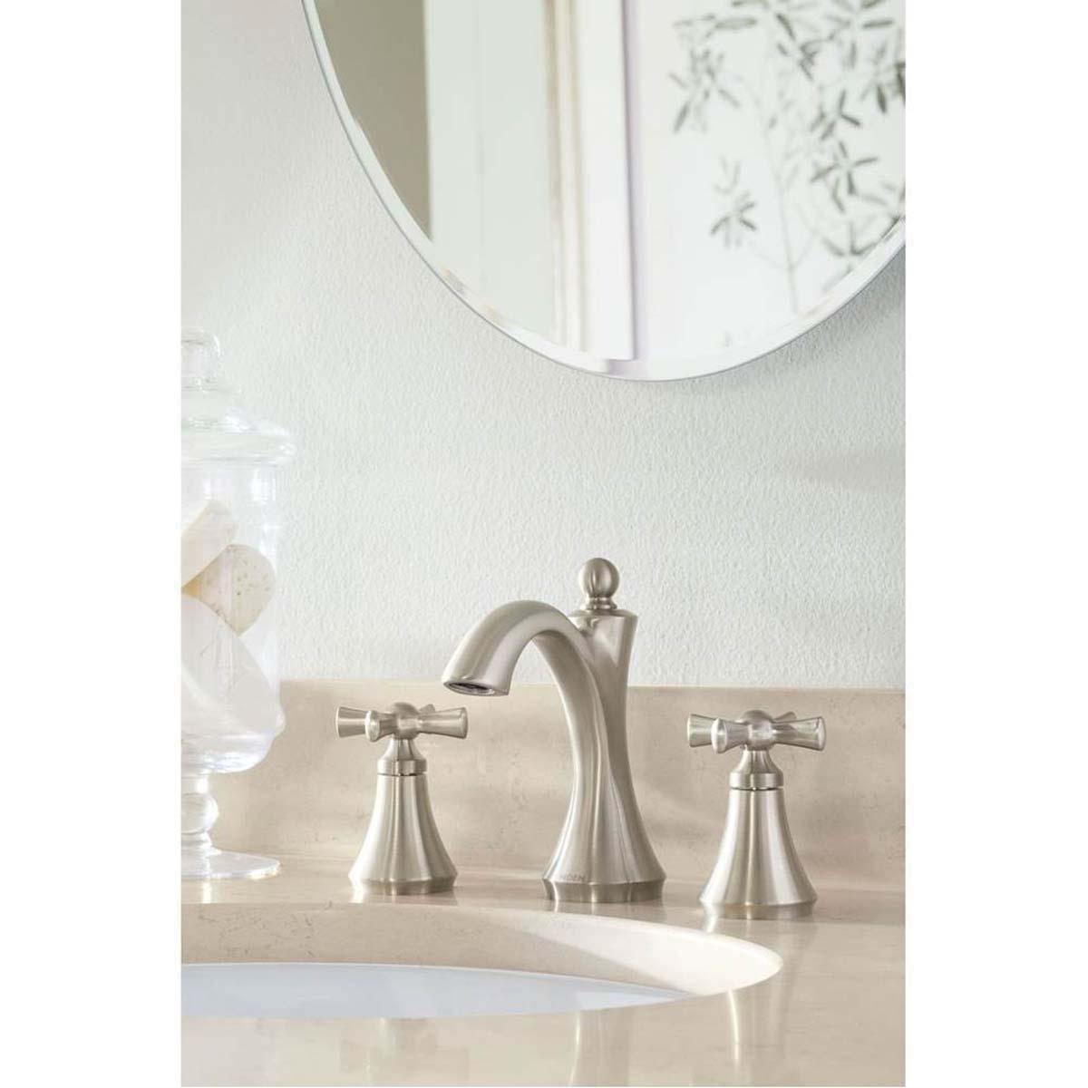 Moen® Wynford™ T4524 Bathroom Faucet, 2-Handle, Deck, Lift and Turn, Chrome thumbnail 2