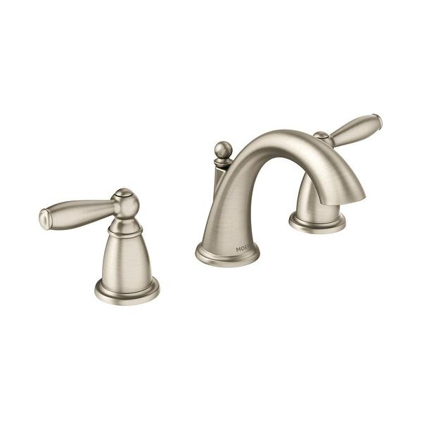 Moen® Brantford™ T6620BN Bathroom Faucet, 2-Handle, Deck, Lift and Turn, Brushed Nickel thumbnail 2