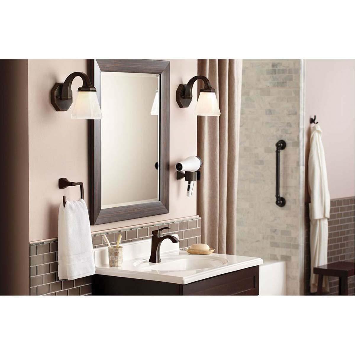 Moen® Voss™ T6905ORB Bathroom Faucet, 2-Handle, Deck, Lift and Turn, Oil-Rubbed Bronze thumbnail 4
