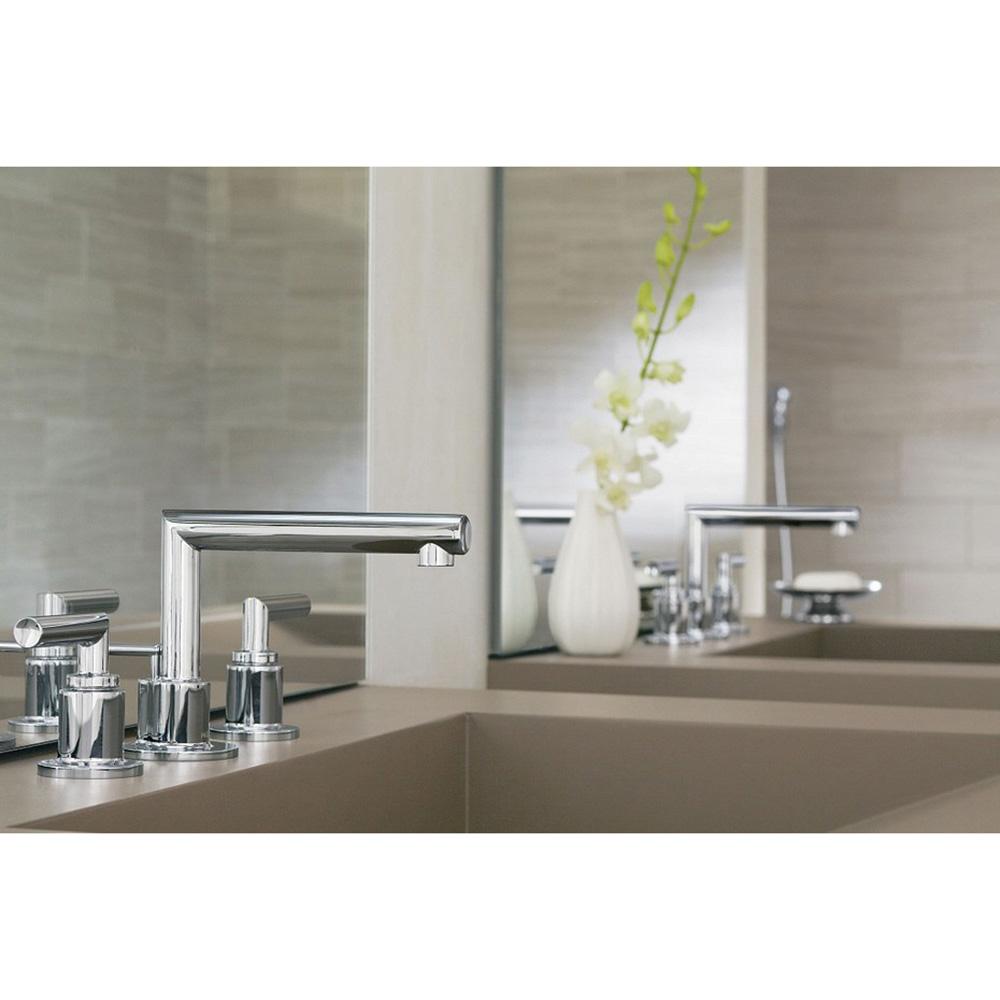 Moen® Arris™ TS43002 Bathroom Faucet, 2-Handle, Deck, Widespread, Lift and Turn, Chrome