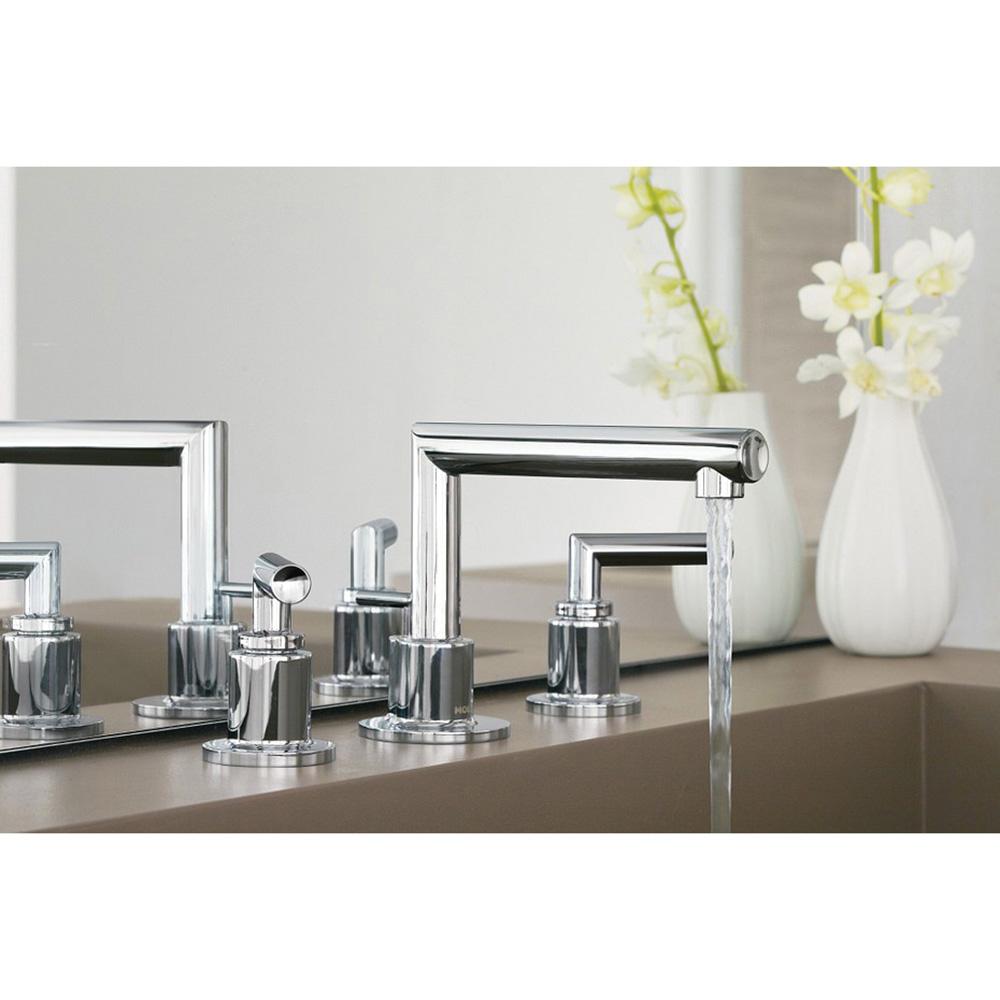 Moen® Arris™ TS43002 Bathroom Faucet, 2-Handle, Deck, Widespread, Lift and Turn, Chrome thumbnail 3