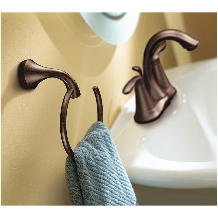 Moen® Eva® YB2886BN Towel Ring, 7.074 in Dia Ring, 7.642 in OAH, 6 in OAW, Zinc thumbnail 3