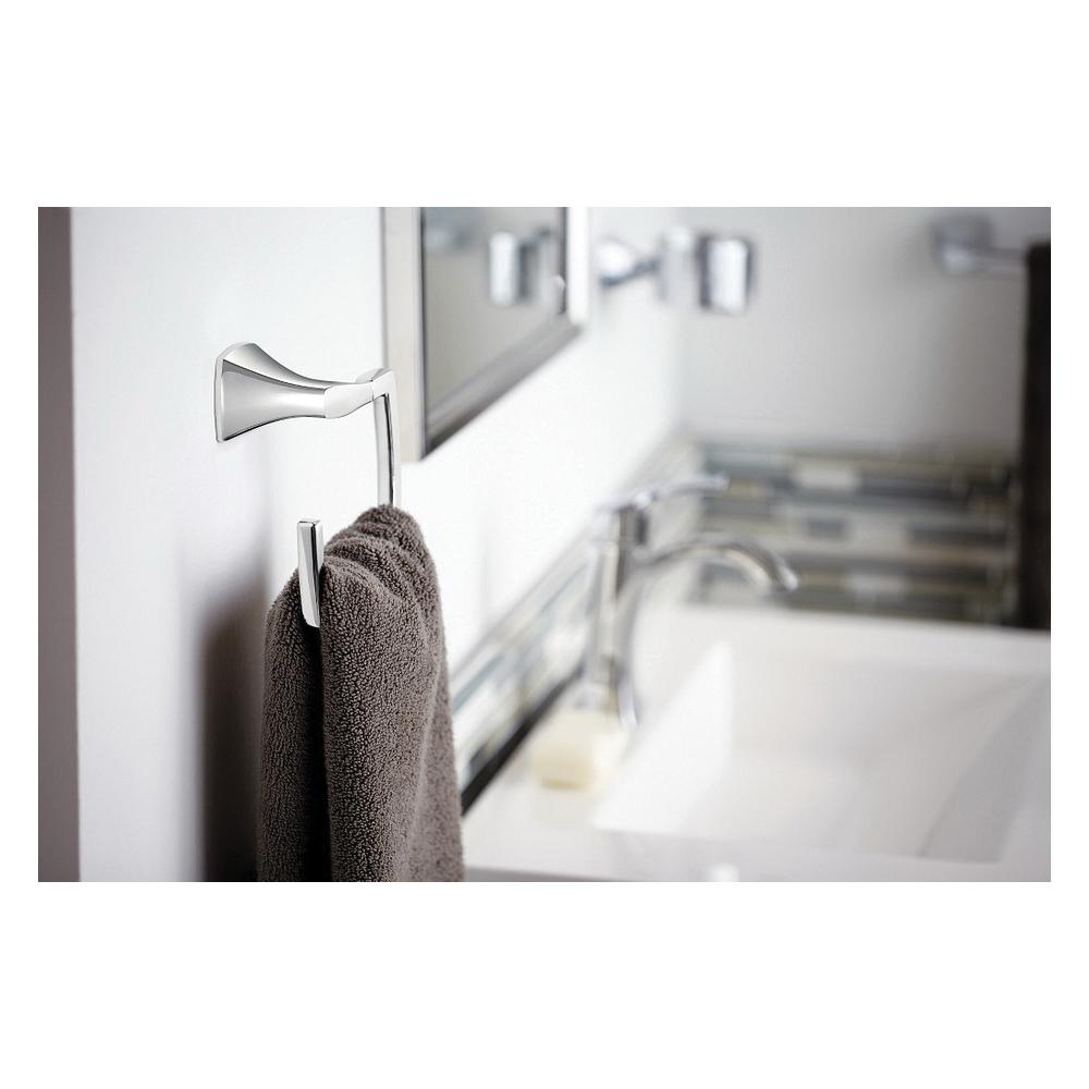 Moen® Voss™ YB5186CH Chrome towel ring, 5.78 in OAH, 5.4 in OAW, Zinc thumbnail 3