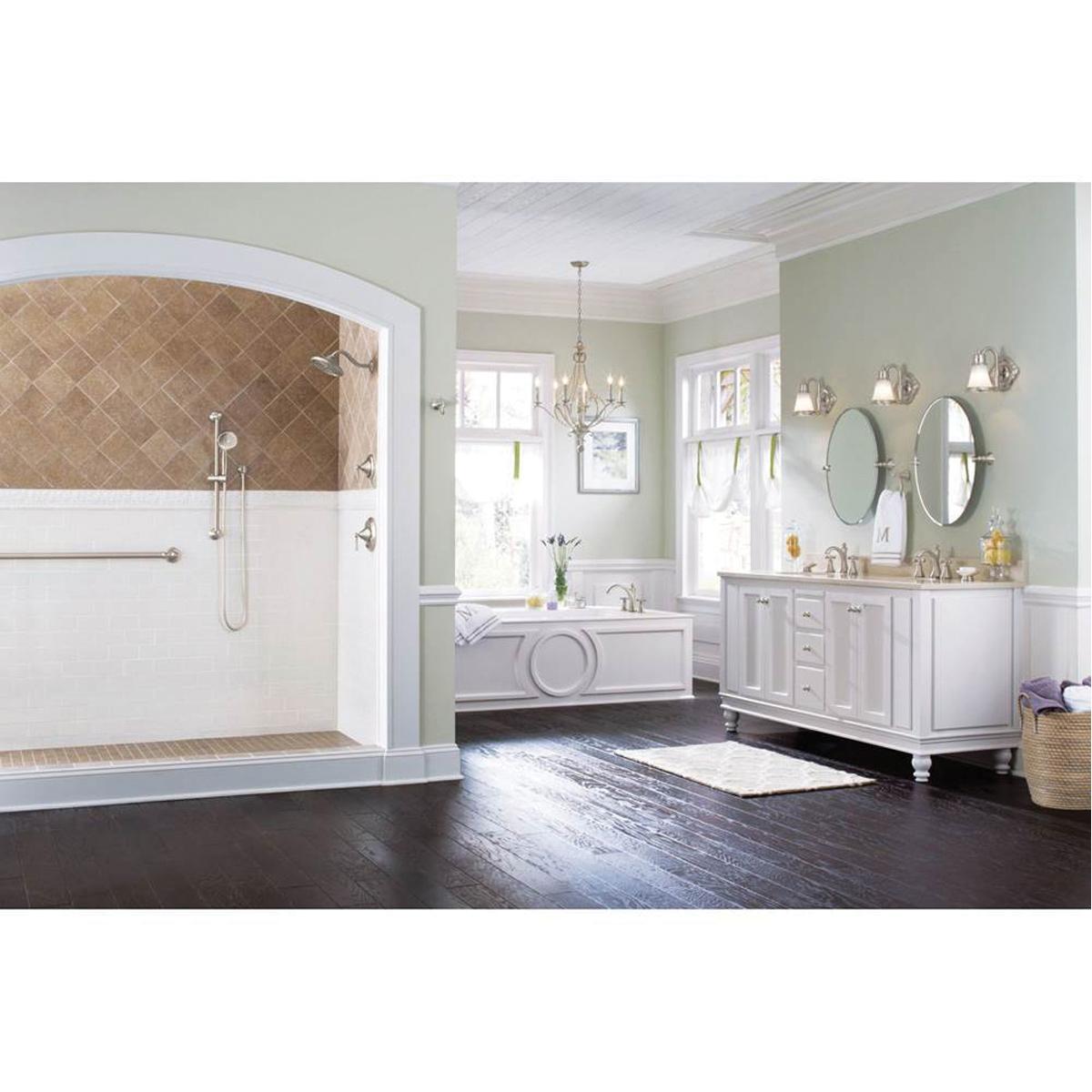 Moen® Wynford™ YB5203BN Robe Hook, 4.2 in L, 3 in W, 2.8 in H, Zinc, Brushed Nickel thumbnail 3