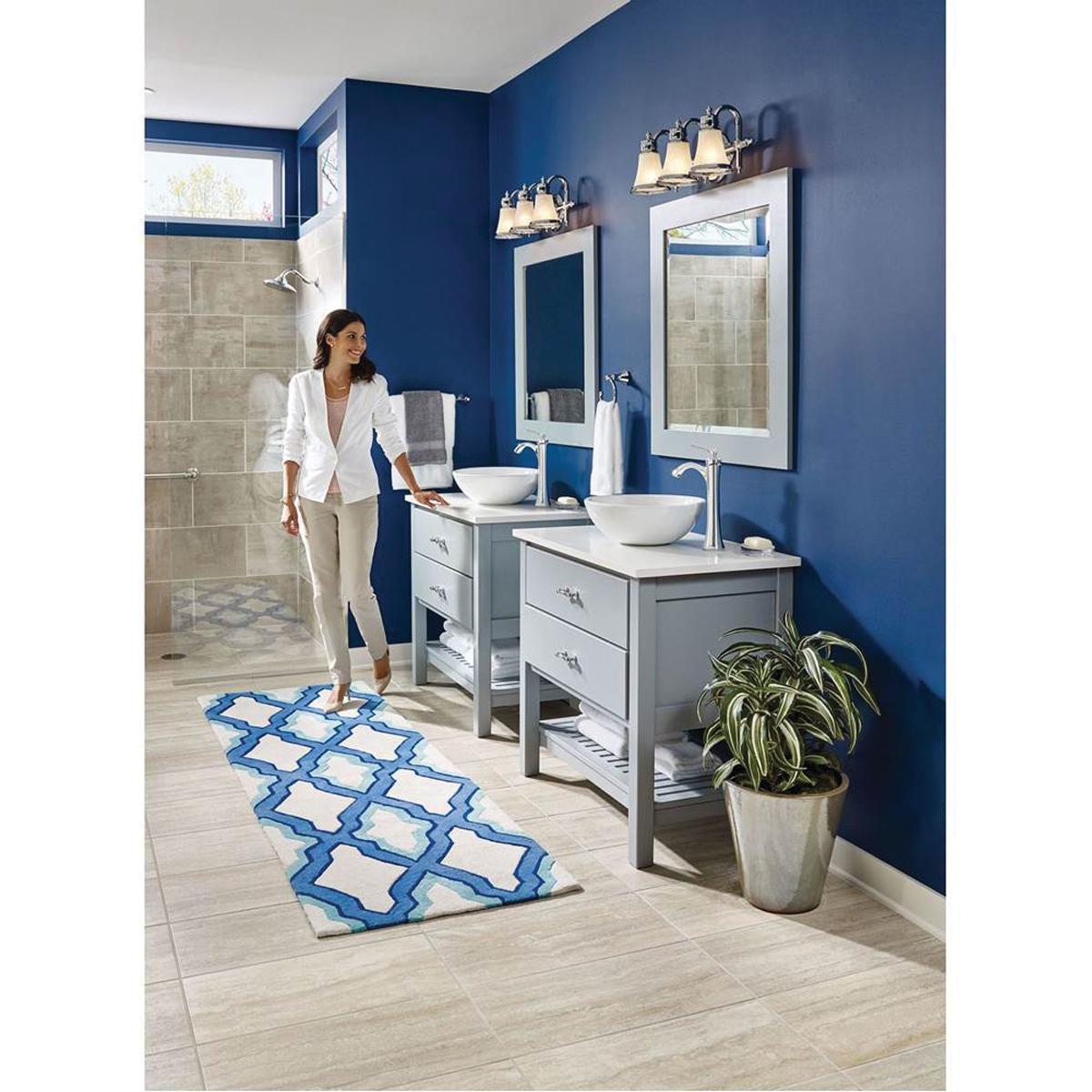 Moen® Wynford™ YB5224CH Chrome 24" towel bar, 24 in L Bar, 24.2 in OAW, Stainless Steel
