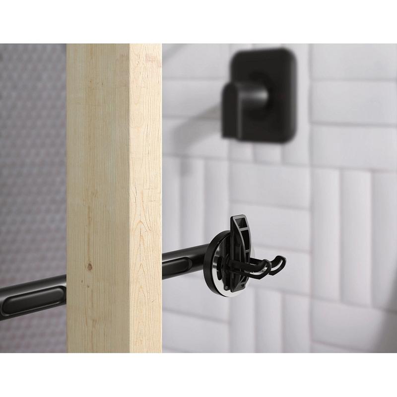 Moen® Iso™ YG0724BL Grab Bar, 1-1/4 in Dia, 27-1/4 in L, Stainless Steel, Matte Black