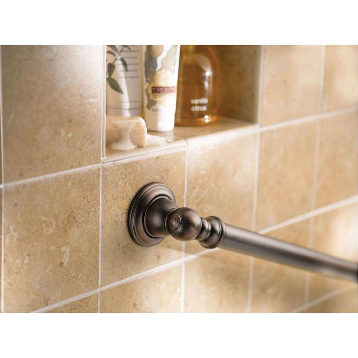 Moen® YG5400 Series Kingsley™ YG5424ORB Designer Grab Bar, 1-1/4 in Dia, 26.95 in L, Stainless Steel, Oil Rubbed Bronze