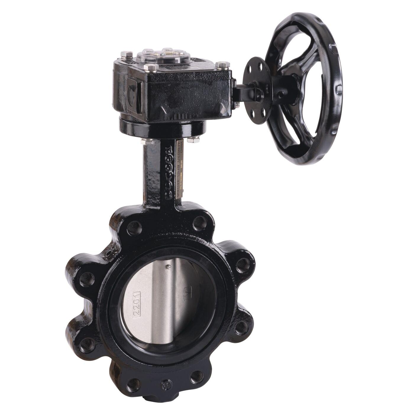 8 inch DI Butterfly Valve 316SS Disc Lug Style EPDM Gear Operator