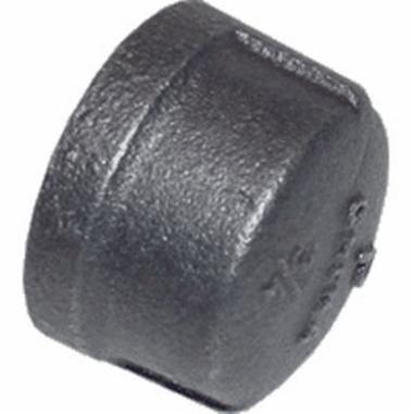 NDL® BPF104-12 Cap, 3/4 in, Malleable Iron, Black
