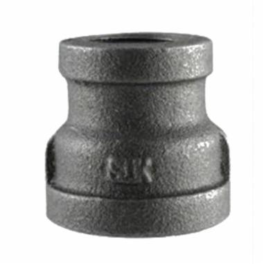 NDL® BPF98R-128 Reducing Coupling, 3/4 x 1/2 in, Threaded Connection, Pressure Class: 150, Malleable Iron, Black