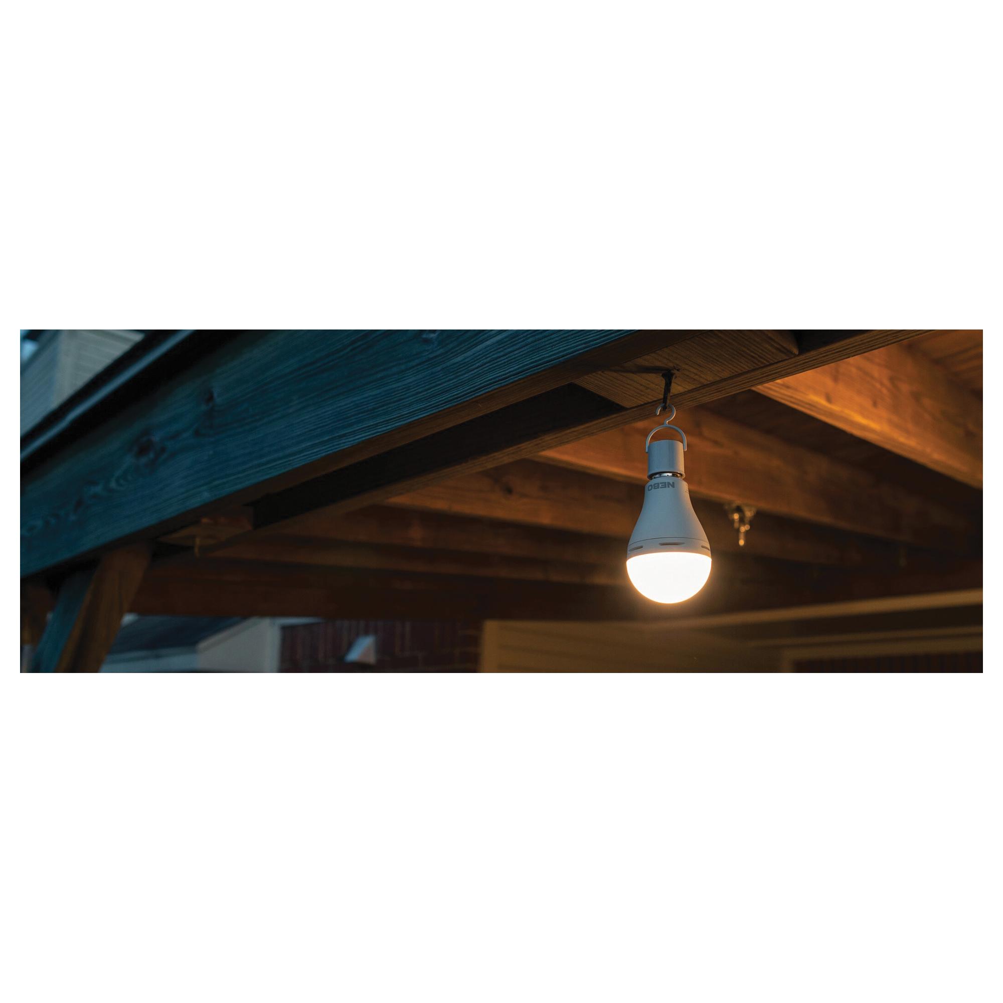 NEBO® NEB-ARE-0003 Non-Dimmable Emergency Bulb, 8 W, Screw, 3000 K, 850 Lumens thumbnail 4