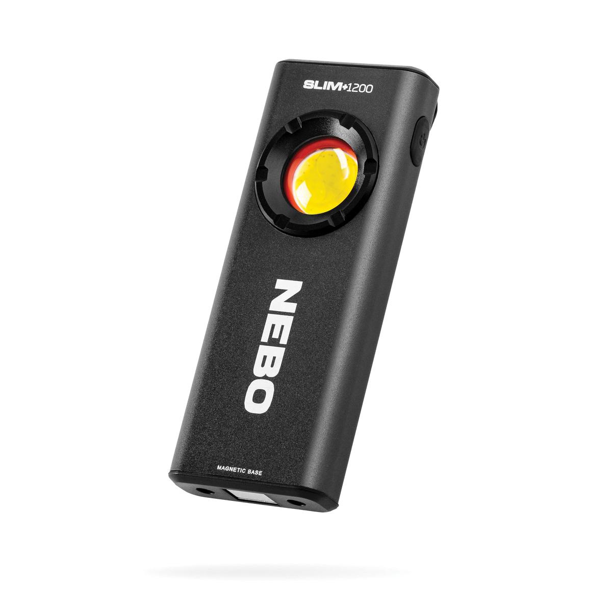 NEBO® SLIM+ Rechargeable Pocket Light with Laser Pointer and Power Bank, 1200 Lumens, Black thumbnail 2