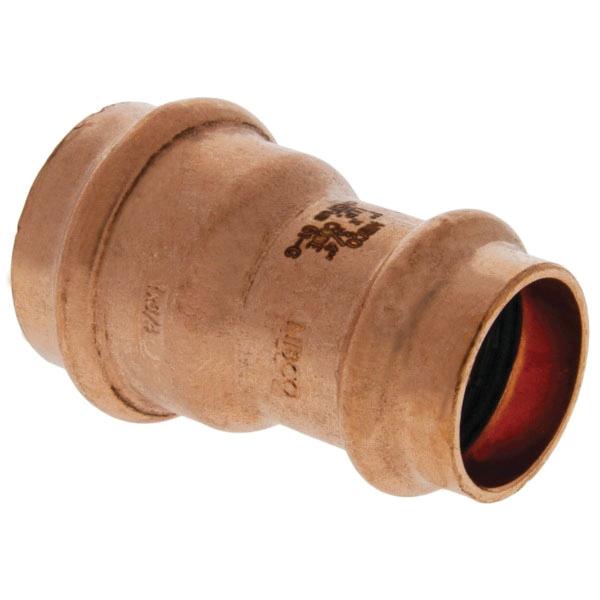 Press System 1 inch x 3/4 inch Wrot Copper Reducing Coupling, PC600-R, Press x Press