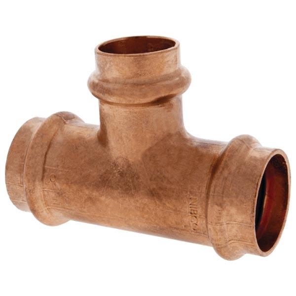 Press System 2-1/2 inch x 2-1/2 inch x 3/4 inch Wrot Copper Tee, PC611, Press x Press x Press thumbnail 4