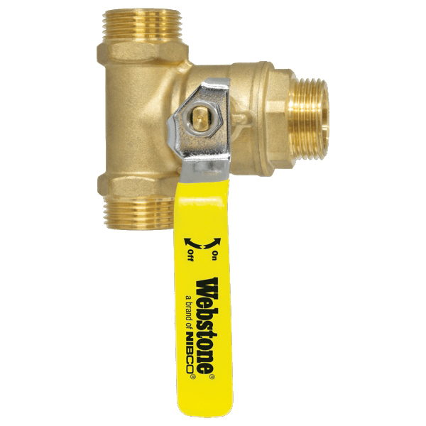 NIBCO® 1/2 inch LF Brass T-Valve F1960 Pex x 3/8 inch OD Comp thumbnail 3