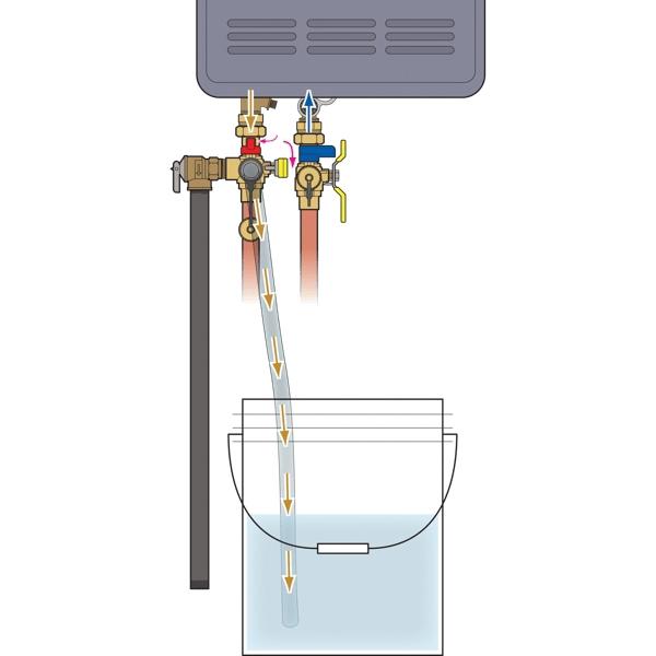 3/4 inch FNPT Union x Expansion PEX Brass Service Valve Kit With Pressure Relief Valve thumbnail 4