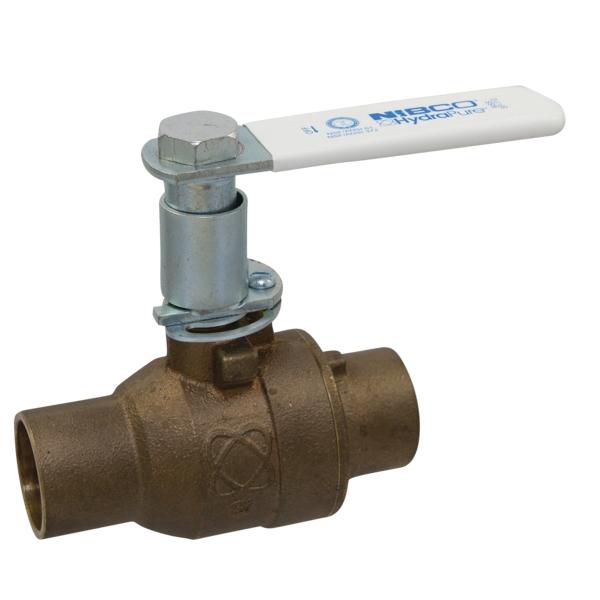 NIBCO® S-585-80-LF Full Port Silicon Bronze Ball Valve, 1 inch, Sweat x Sweat